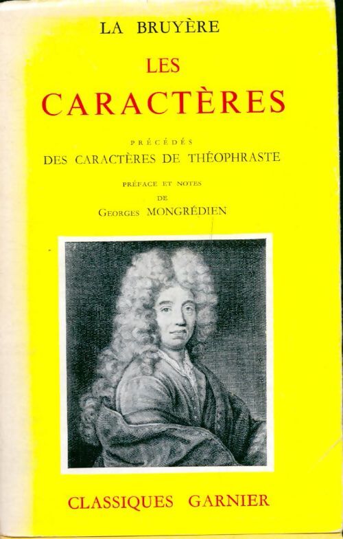 Les caractères - Jean De la Bruyère - Livre