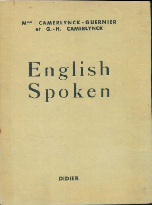 English spoken - Mme Camerlynck-Guernier - Livre