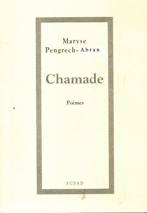 Chamade - Maryse Pengrech - Livre