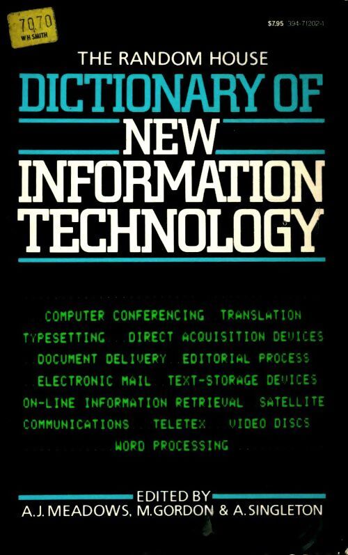 The random house dictionary of new information technology - M Gordon - Livre