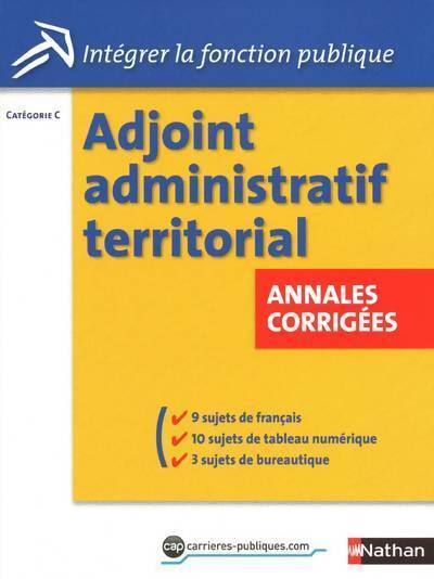 Adjoint administratif territorial. Annales corrigées - Pascal Tuccinardi - Livre