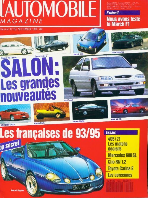 L'automobile magazine n°555 : Salon : les grandes nouveautés - Collectif - Livre