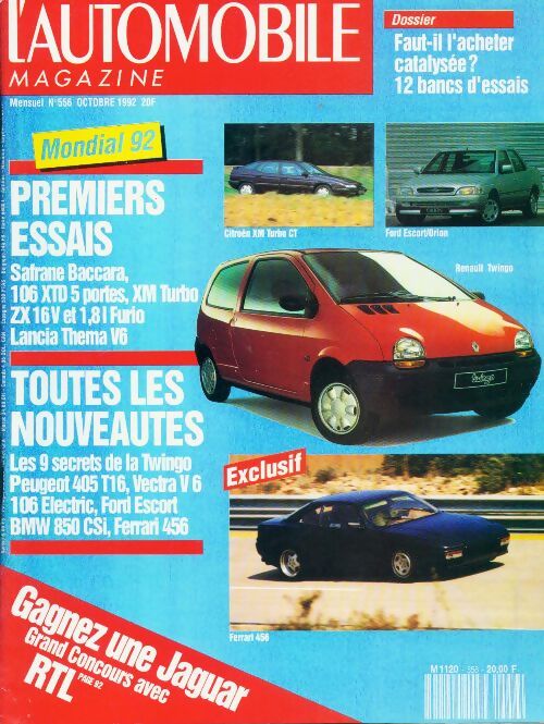 L'automobile magazine n°556 : Mondial 92 - Collectif - Livre