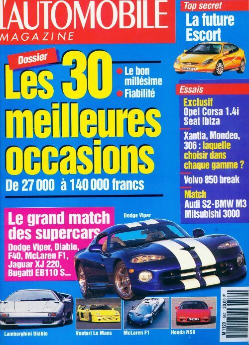 L'automobile magazine n°562 : Les 30 meilleures occasions - Collectif - Livre