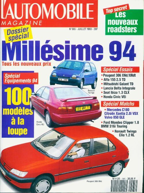 L'automobile magazine n°565 : Millésime 94 - Collectif - Livre