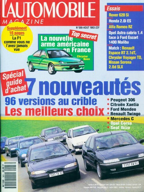 L'automobile magazine n°566 : 7 nouveautés 96 - Collectif - Livre