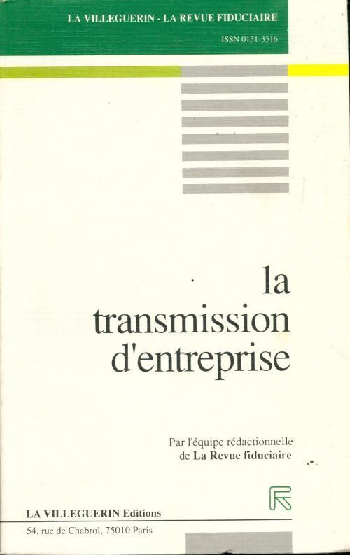 La transmission d'entreprise - Catherine Aulnoy - Livre