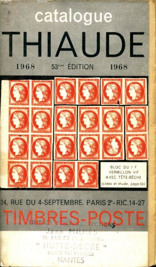 Catalogue Thiaude 1968 - Collectif - Livre