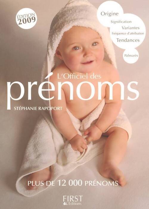 L'officiel des prénoms 2009 - Stéphanie Rapoport - Livre