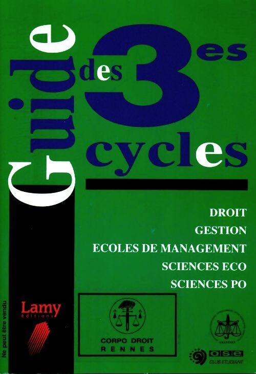 Guide des 3es cycle 1994 - Collectif - Livre