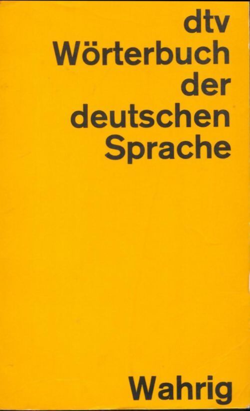 Dtv-worterbuch der deutschen sprache - Gerhard Wahrig - Livre