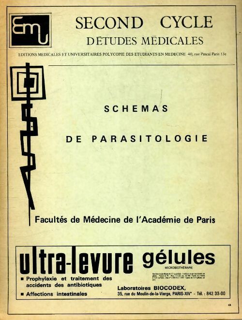 Schémas de parasitologie - Collectif - Livre