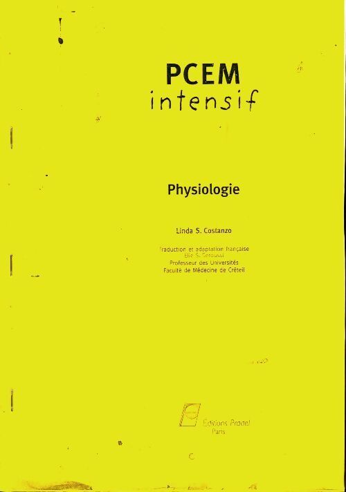 Pcem intensif : Physiologie - Linda S Constanzo - Livre