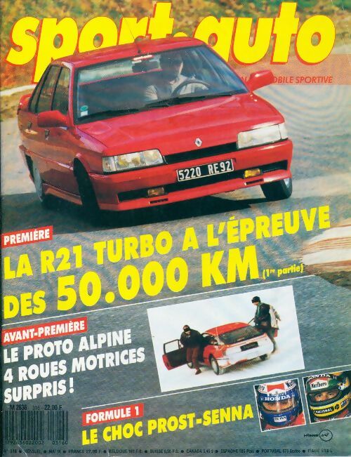 Sport-auto n°316 : La R21 turbo - Collectif - Livre