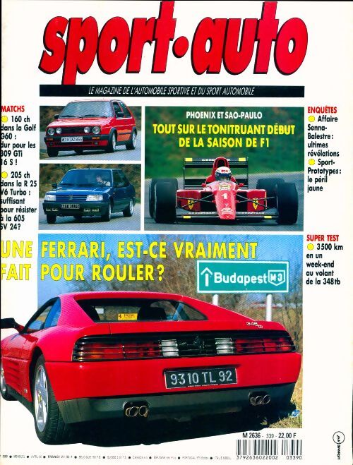 Sport-auto n°339 :  - Collectif - Livre