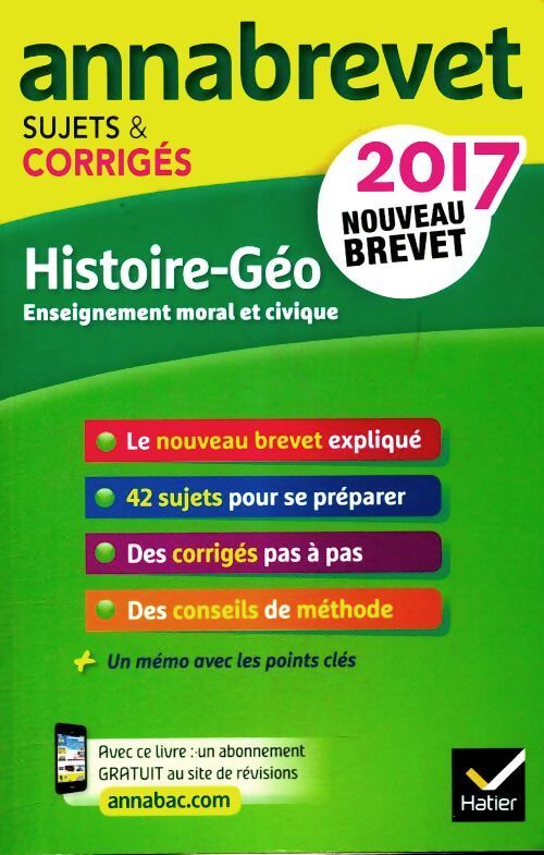 Annales 2017 histoire géographie - Marielle Chevallier - Livre