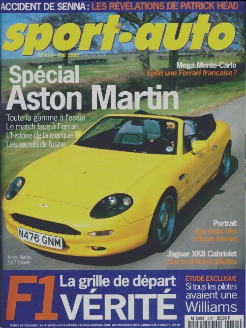 Sport-auto n°412 : Spécial Aston Martin - Collectif - Livre