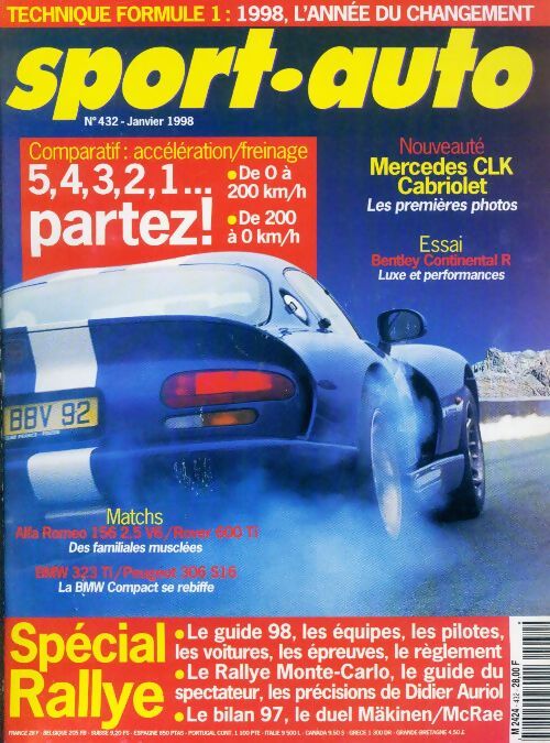 Sport-auto n°432 : Comparatif accélération - Collectif - Livre