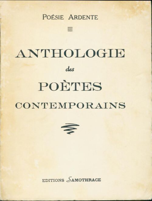 Anthologie des poètes contemporains Tome IV - Collectif - Livre