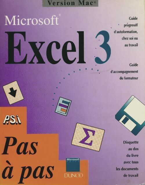 Manuel pratique . Exel 3 mac pas a pas - Janet Rampa - Livre