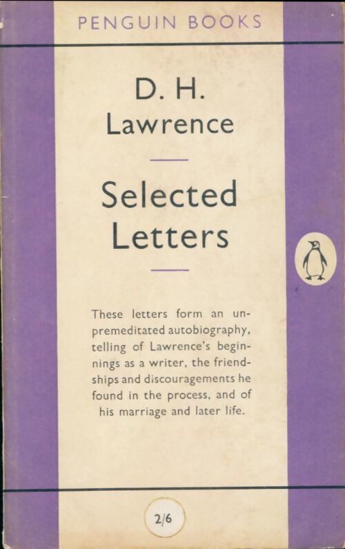 Selected letters - David Herbert Lawrence - Livre