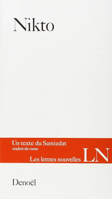 Nikto - Anonyme - Livre