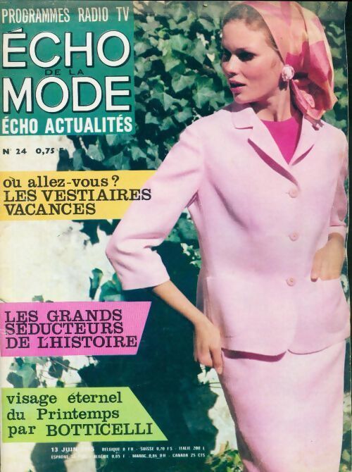 Echo de la mode - écho actualités 1965 n°24 - Collectif - Livre