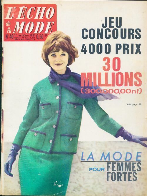 L'écho de la mode 1961 n°40 - Collectif - Livre