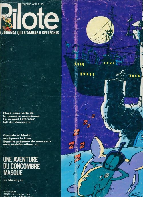 Pilote n°626 : Une aventure du concombre masqué - Collectif - Livre