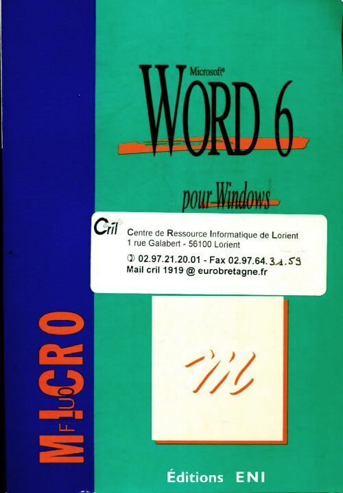 Word 6 pour Windows - Collectif - Livre