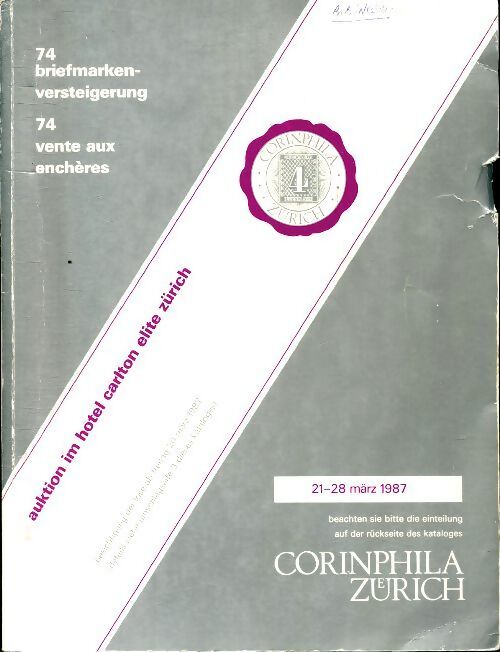 Auktion im hotel Carlton elite Zürich 21-28 märz 1987 - Collectif - Livre