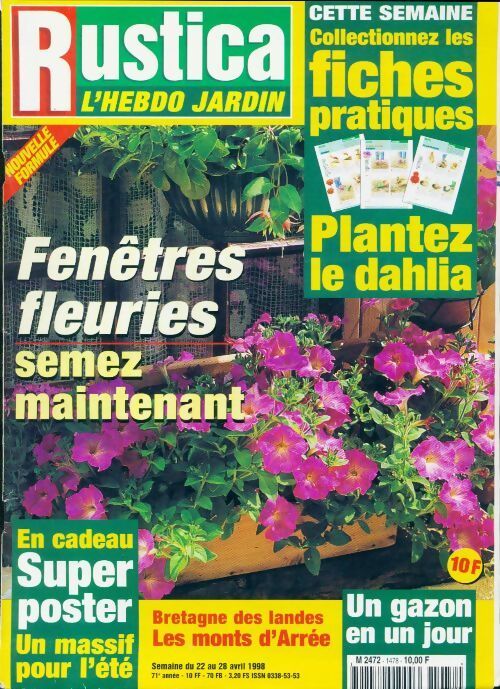 Rustica n°1478 : Fenêtres fleuries - Collectif - Livre