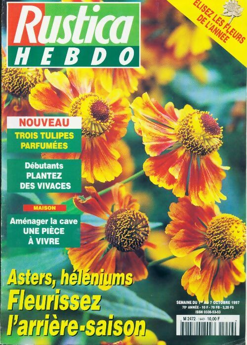 Rustica n°1449 : Asters, héléniums. Fleurissez l'arrière-saison - Collectif - Livre
