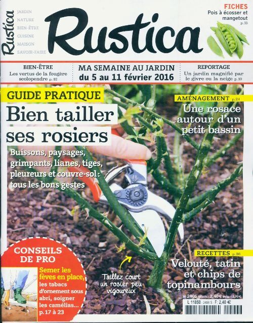Rustica n°2406 : Bien tailler ses rosiers - Collectif - Livre