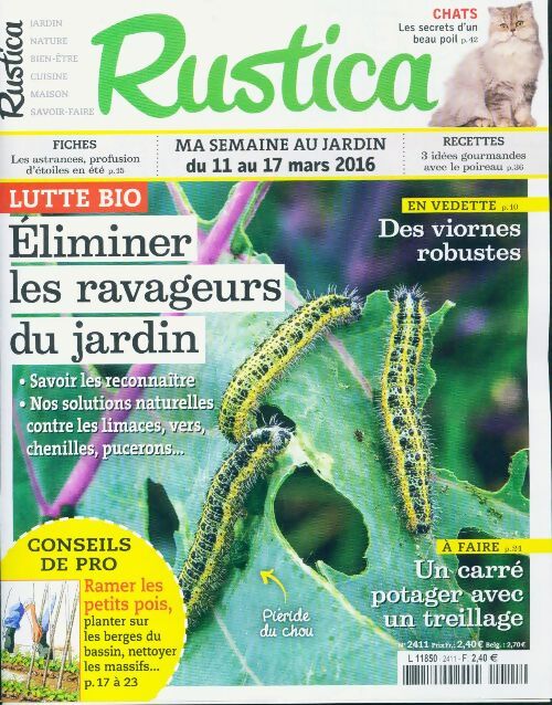 Rustica n°2411 : Eliminer les ravageurs du jardin - Collectif - Livre