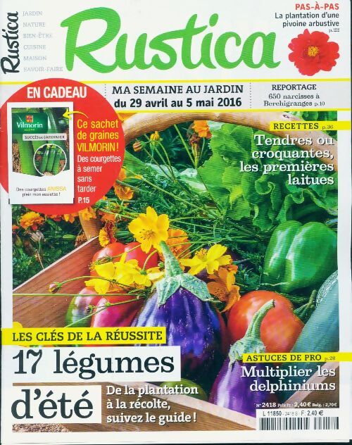Rustica n°2418 : 17 légumes d'été - Collectif - Livre