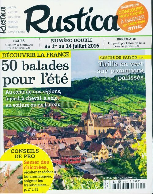 Rustica n°2427 : 50 balades pour l'été - Collectif - Livre
