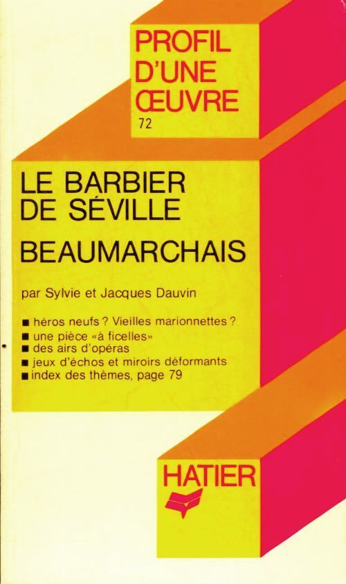 Le barbier de Séville - Beaumarchais - Livre