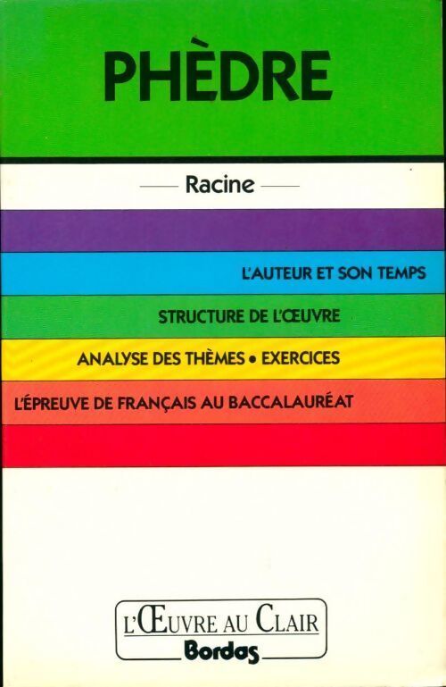 Phèdre - Jean Racine - Livre