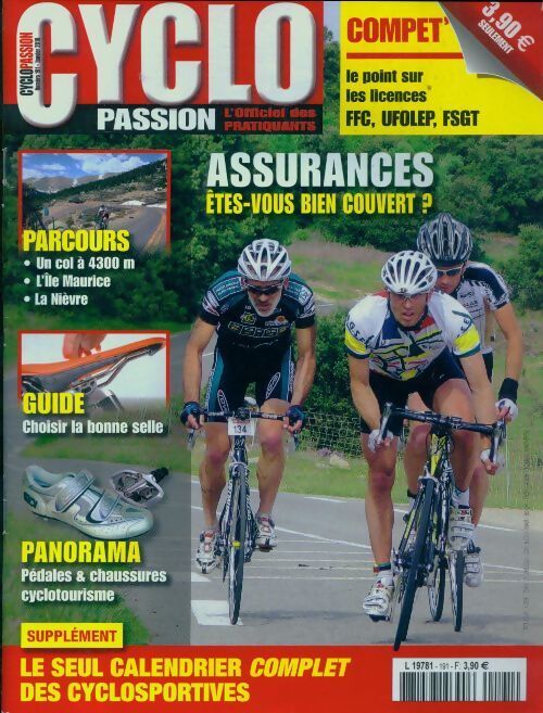 Cyclo passion n°191 : Assurances - Collectif - Livre
