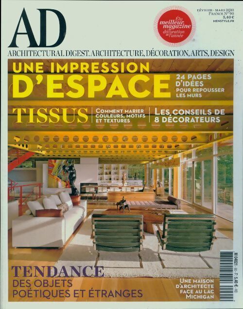 AD Architectural Digest n°90 - Collectif - Livre