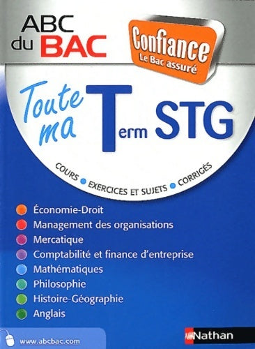 Toute ma Terminal STG - Collectif - Livre