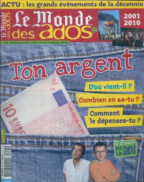 Le Monde des ados n°244 : Ton argent - Collectif - Livre