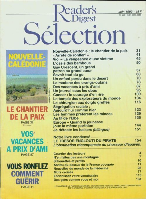 Reader's digest sélection n°556 - Collectif - Livre