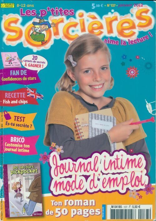 Les p'tites sorcières n°137: Journal intime, mode d'emploi - Collectif - Livre