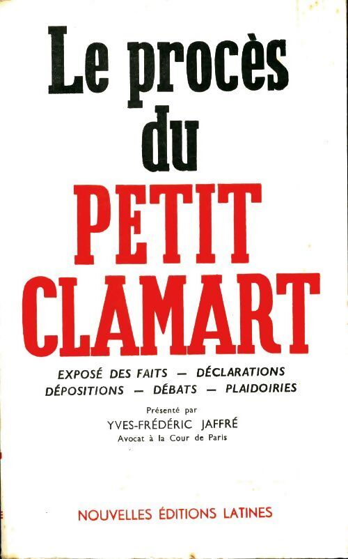 Le procès du petit Clamart - Collectif - Livre