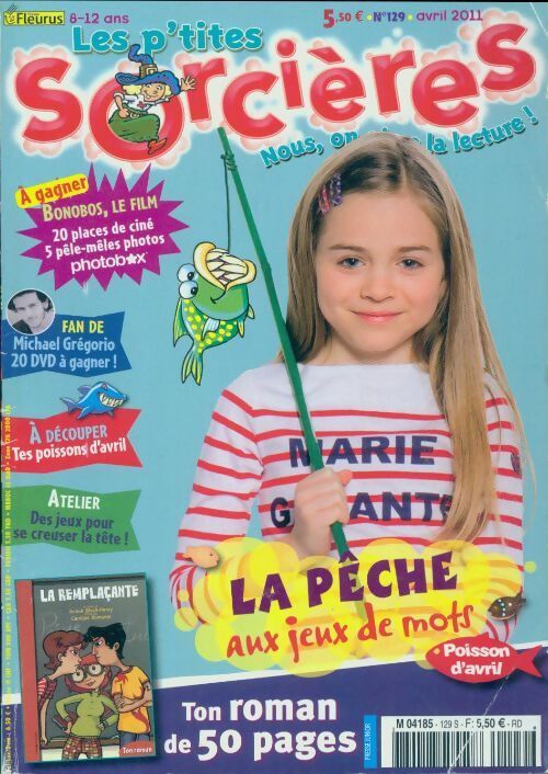 Les p'tites sorcières n°129  : Poisson d'avril / La pêche aux jeux de mots - Collectif - Livre