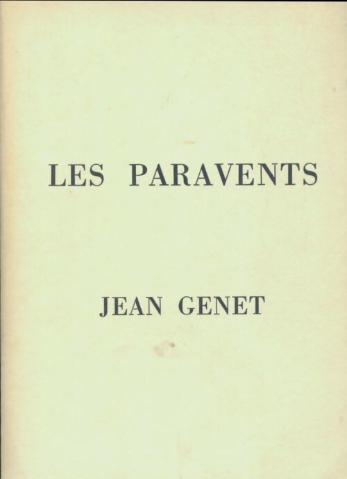 Les paravents - Jean Genet - Livre