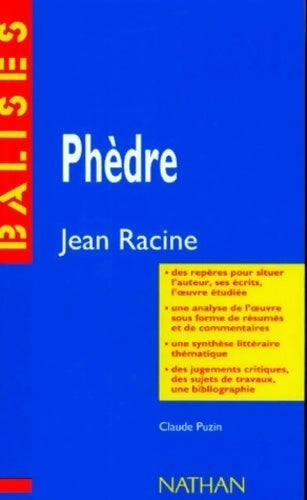 Phèdre - Jean Racine - Livre