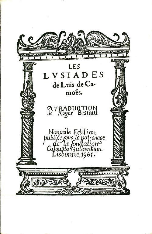 Les lusiades - Luis De Camöes - Livre